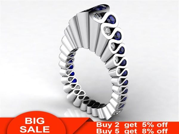 

wedding rings elegant female 925 sterling silver court ring cz stone statement band for women party jewelry, Slivery;golden
