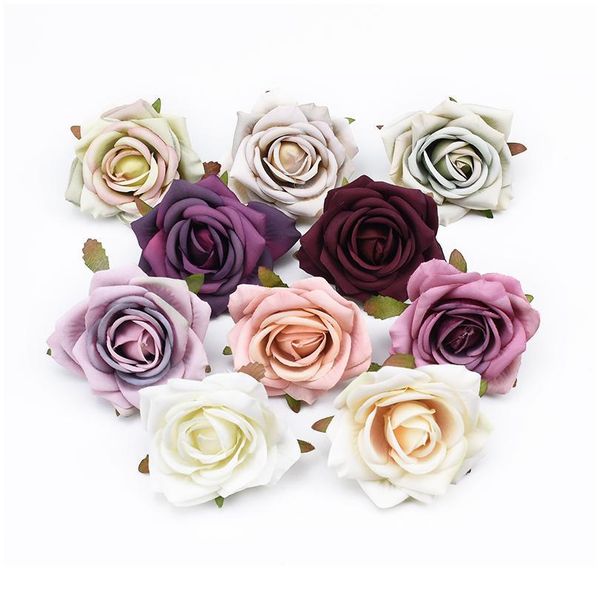 

100pcs decorative flowers wreaths artificial flowers for wedding party home decoration diy gifts box scrapbooking ro jllqou