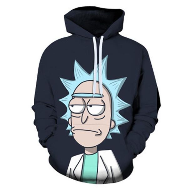 

men's hoodies & sweatshirts 2021 spring and autumn 3d printed cartoon sweatshirt men's/ladies casual hoodie, Black