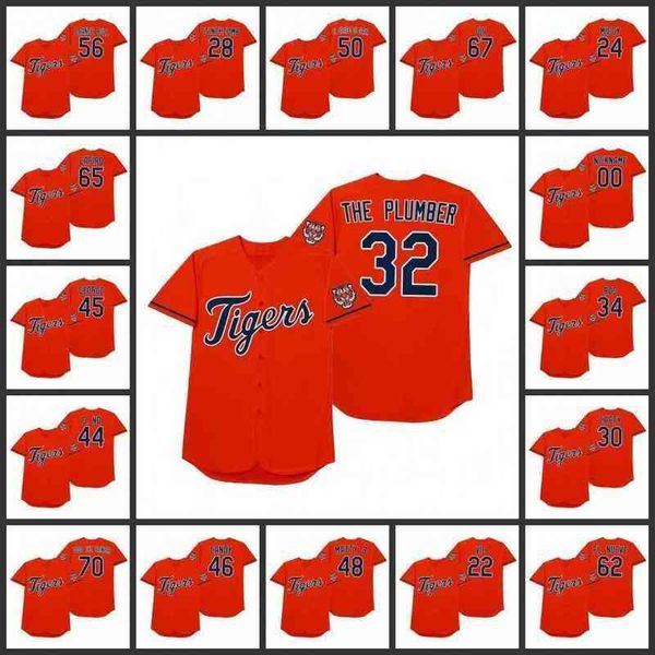 

Detroit's Tigers Men Women Youth #65 Soto Capiro 48 Boyd Matty B Custom Orange 2022 Players' Weekend Nickname Jersey
