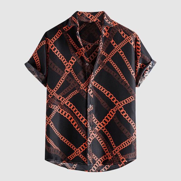 

men's casual shirts men linen cotton short sleeve shirt summer floral loose baggy holiday beach hawaii cardigan, White;black