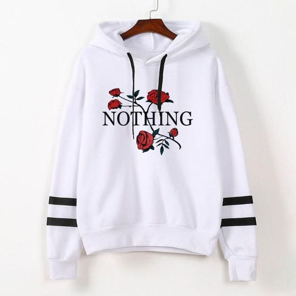 

women's hoodies & sweatshirts rose fashion clothes hoodie valentine women sweatshirt harajuku womens love streetwear black plus size ko