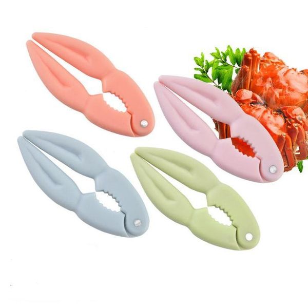 

crab lobster seafood tools crab crackers lobster cracker stainless steel crab lobster clamps nut walnut clips kitchen tools