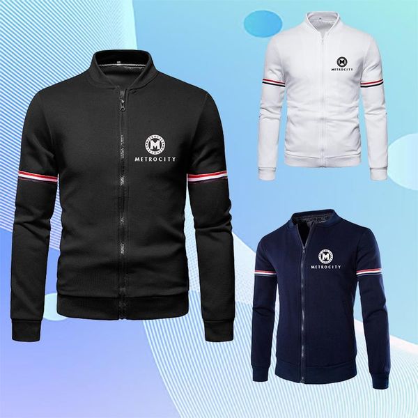 

men's jackets printed jacket casual comfortable baseball uniform autumn and winter fashion high-quality, Black;brown