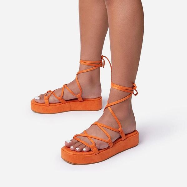 

sandals 2021 summer women's open toe solid color strappy outdoor casual shoes plus size 43, Black