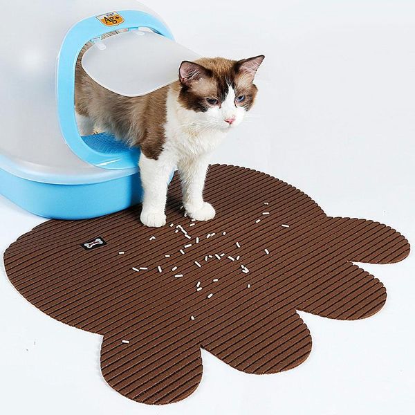 

cat beds & furniture litter mat non slip lock trapping pet pvc foamed bowl