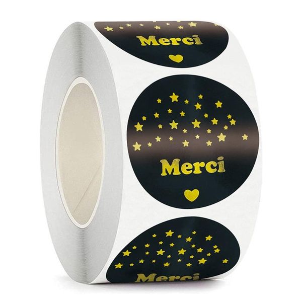 

gift wrap 500pcs thank you stickers bronzing thanksseal labels for small business owners sellers baking packaging stationery decor