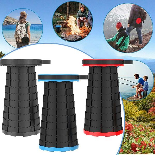 

fishing accessories retractable stool folding chiar outdoor portable chair camping convenient foldable plastic
