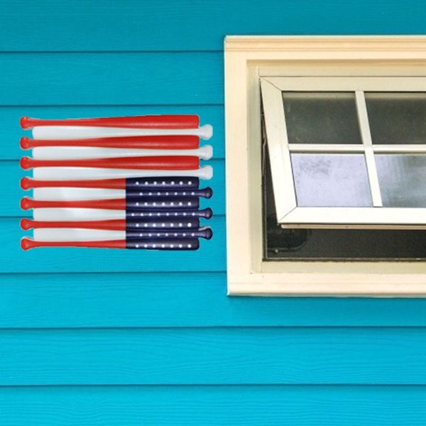 

decorative objects & figurines american flag pattern wooden baseball pole pendant hanging decorations home living room decor collecting art