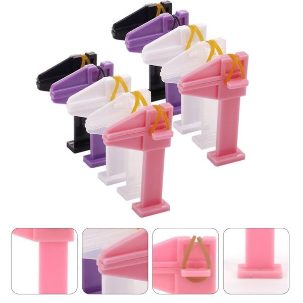 

nail art equipment 10pcs polish uv acrylic extension tips positioning clips, Silver