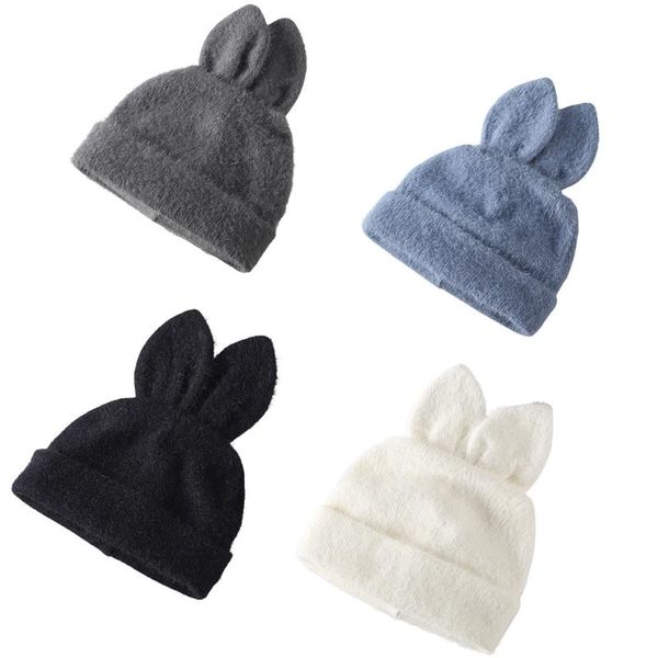 

cushion/decorative pillow winter ear knitted hat with curled edges warm wool