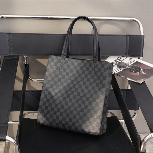 

trend simple style men's and women's computer bag h japane korean shoulder leather lattice leisure briefcase