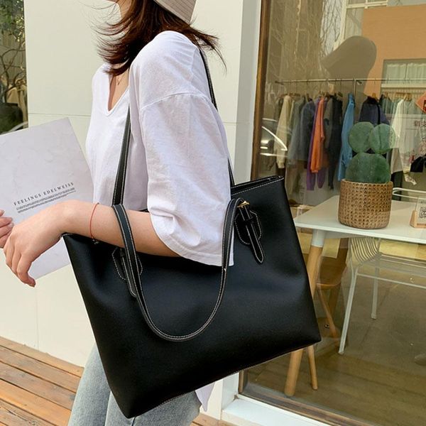 

evening bags women casual zipper bucket bag luxury designer shoulder pu leather crossbody large capacity shopper simply purse