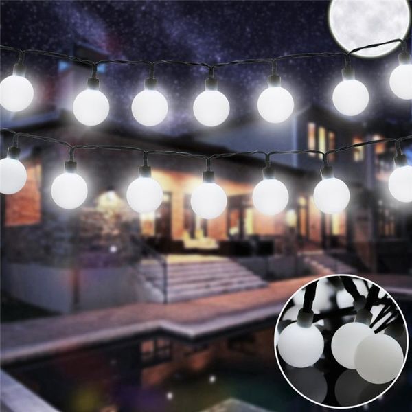 

strings 5/7m solar power string lights bright cherry balls atmosphere garden decor outdoor lighting xmas led garland party fairy