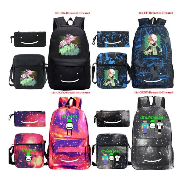

backpack fashion dreamwastaken school 3pcs/set mochila girls boys bookbag student multifunction bags teens daily