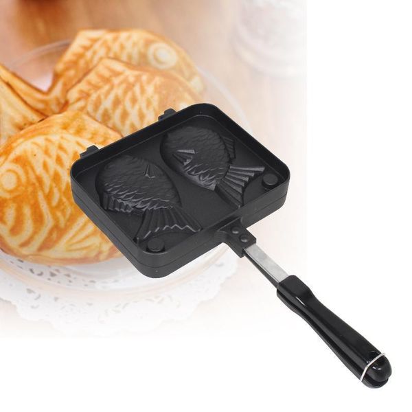 

baking moulds waffle pan maker fish shaped plate non-stick buscuit cake bake bakeware home kitchen appliances diy tools