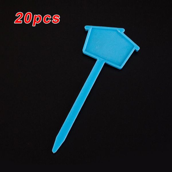 

20pcs/set flower pot tag marker plants name labels thick garden plastic stake