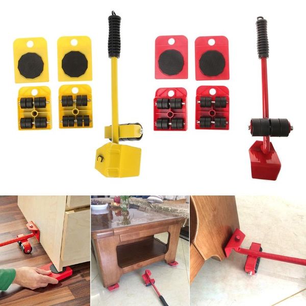 

professional hand tool sets 5pcs furniture lifter and slides kit,furniture transport roller set removal lifting moving heavy move house