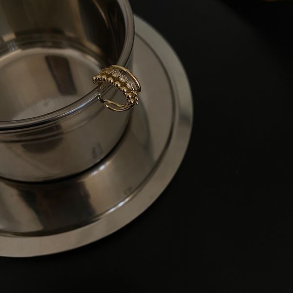 

20 / 999 east gate small design fashionable simple fashion ear clip bone cold wind earrings solid female h3-5, Silver