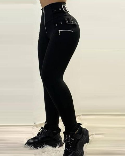 

women's leggings rits design eye gifted tall broek women, Black