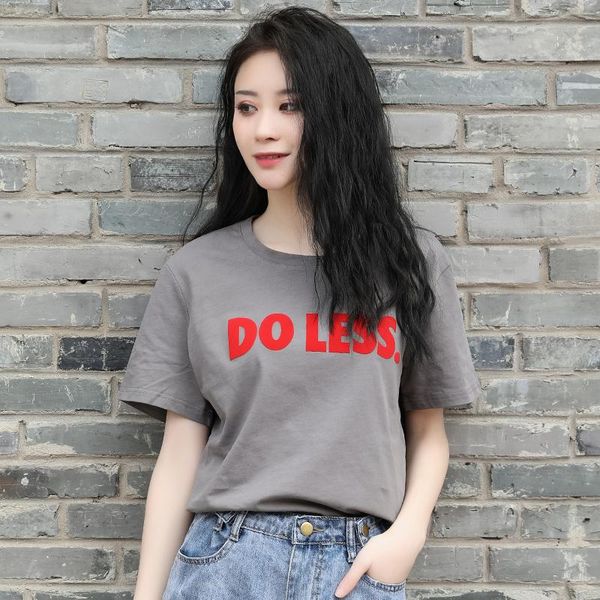 

women's t-shirt t shirt summer cotton material o- neck clothing om916l, White