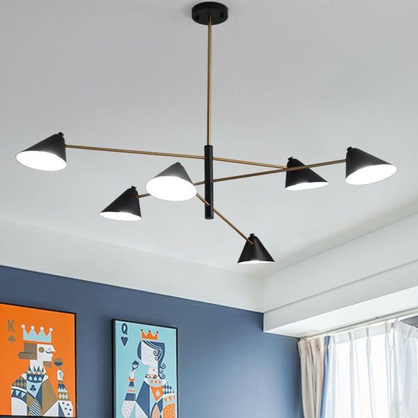 

chandeliers postmodern chandelier for living room black and gold lustre bedroom e14 bulb lighting simple modern fixtures wf1028