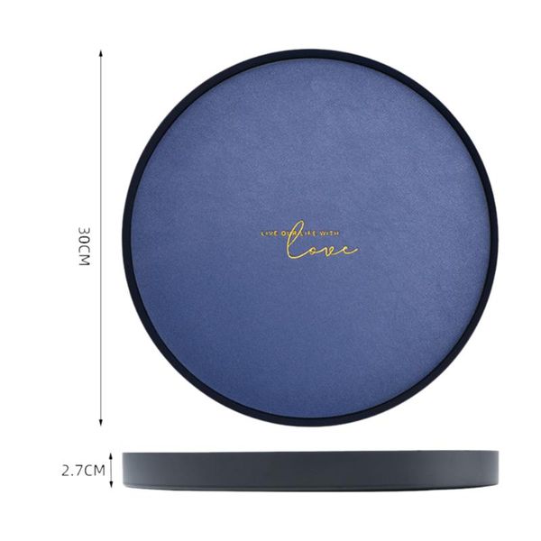 

kitchen storage & organization serving organizer jewelry display plate home decoration tablepu leather tray cosmetic holder household or