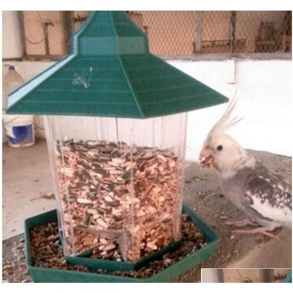

wild bird feeders plastic food container outdoor hanging waterproof lazy people feeding pets container for garden d jllwyh bdefight