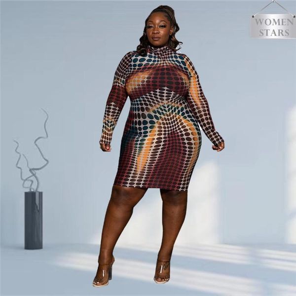 

plus size dresses dress for women vintage turtleneck long sleeve multi color midi fall winter clotches wholesale drop, Black