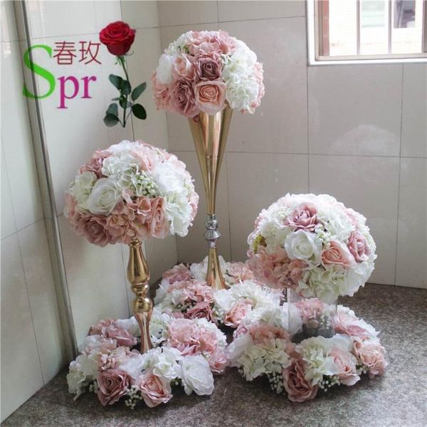 

spr wedding table center flower ball wedding road lead artificial flore centerpiece backdrop flower decoration