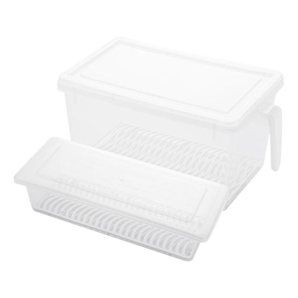 

storage bottles & jars food box refrigerator container boxes kitchen plastic crisper egg case grain containers 28x13x15.5 cm
