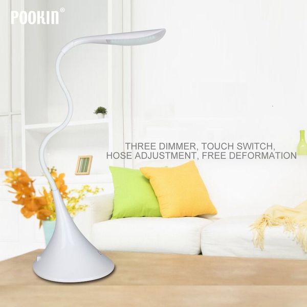 

2021 new led usb recarregvel porttil flexvel lmpada mesa 3-nvel brilho proteo os olhos luz de leitura para casa cama 9ij1