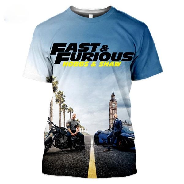 

men's t-shirts furious 7 fashion t shirt men walker fast & women o-neck t-shirt 3d print summer casual short sleeve, White;black