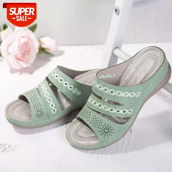 

summer women sandals fashion wedges open toe outdoor platform vintage zapatos de mujer sapatos femininos flip flop #i42x, Black