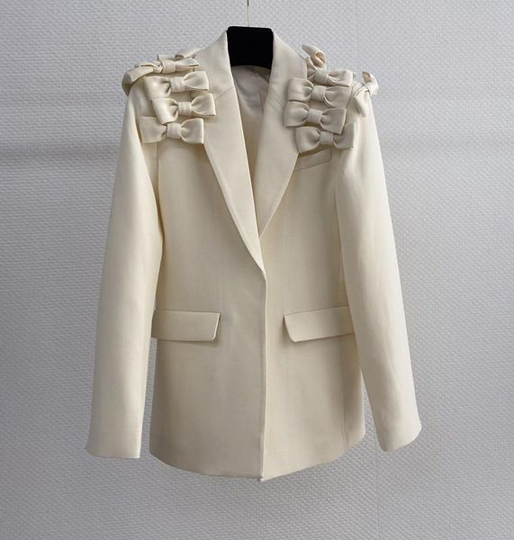 

women's suits & blazers 2021 winter silk wool jackets 0817, White;black