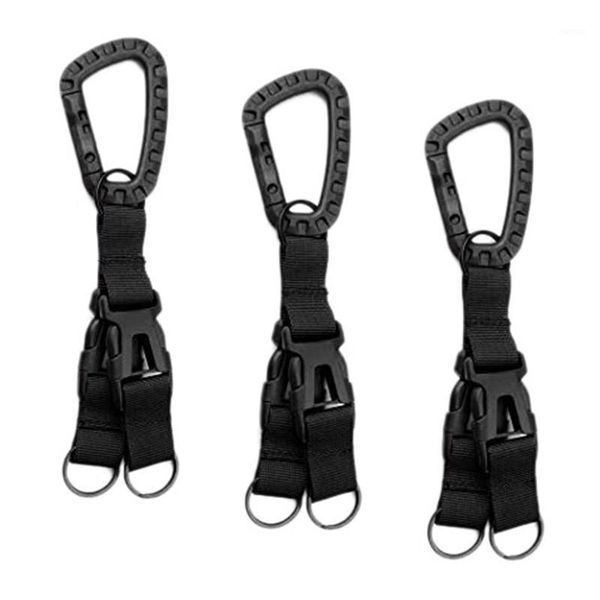 

cords, slings and webbing 3pcs multifunction hanging buckle key hook belt carabiner clip handing backpack1
