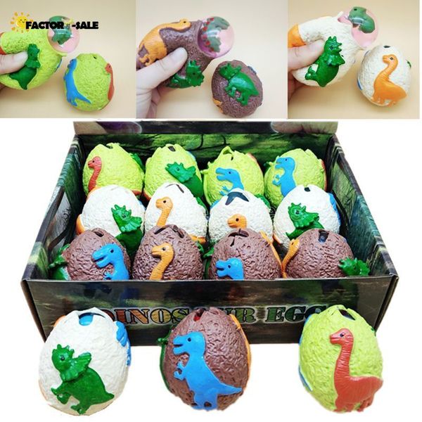 Überraschung Dinosaurier Eier Anti Stress Trauben Ball Squeeze Relief Vent Spielzeug Kinder Spielzeug DHL Neueste 2022 FN17