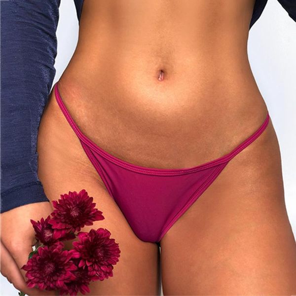 

women's panties european luxury floral embroidered low waist string solid temptation thin underwear seamless briefs, Black;pink