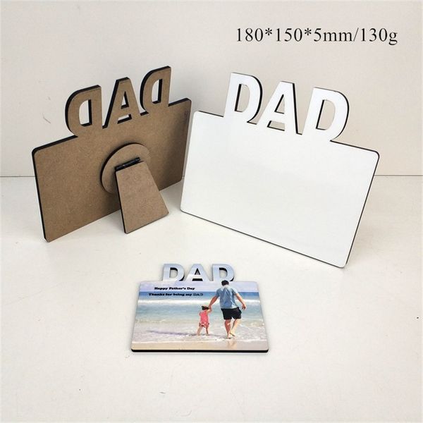 Atacado! MDF sublimação em branco quadro de foto de madeira lettering board board sublimating branco família casa álbum de álbum de estrutura de transferência de calor A12