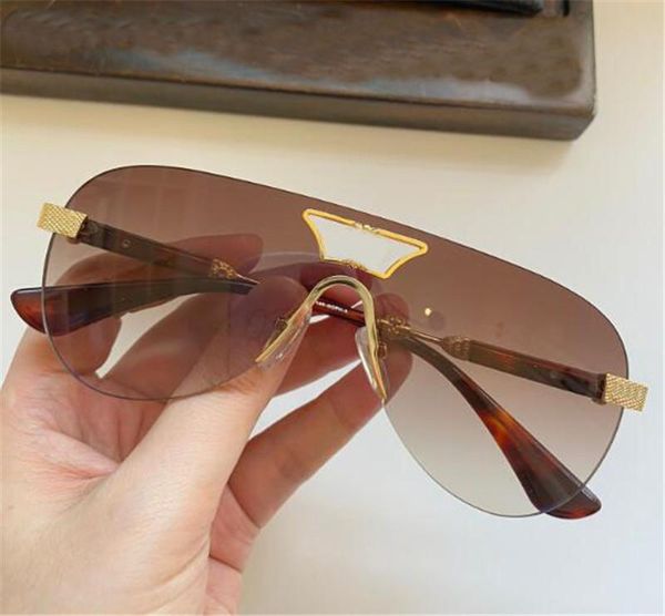 

new men design sunglasses soph-i pilot frameless goggles dazzling colors summer style uv400 with glasses case, White;black