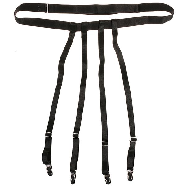 

adjustable elasticity been harna's tights belt stocking garter for punk rock festival cosplay party stage performance, Black;white