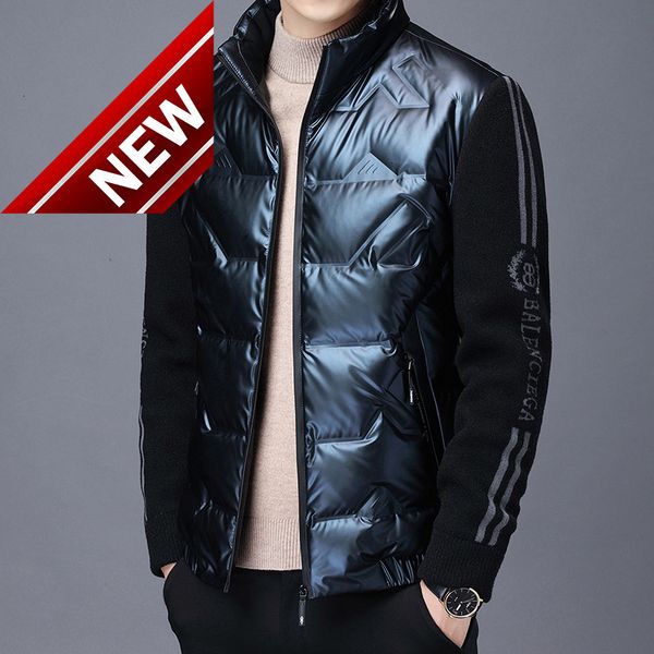 

2021 grade new brand down jackets casual fashion luxury mens winter warm jacket men's windbreaker streetwear coats, Black