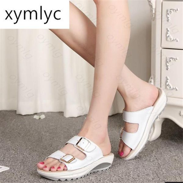 

slippers plus size 35-42 summer woman beach sandals casual double buckle sandalias women slip on flip flop, Black