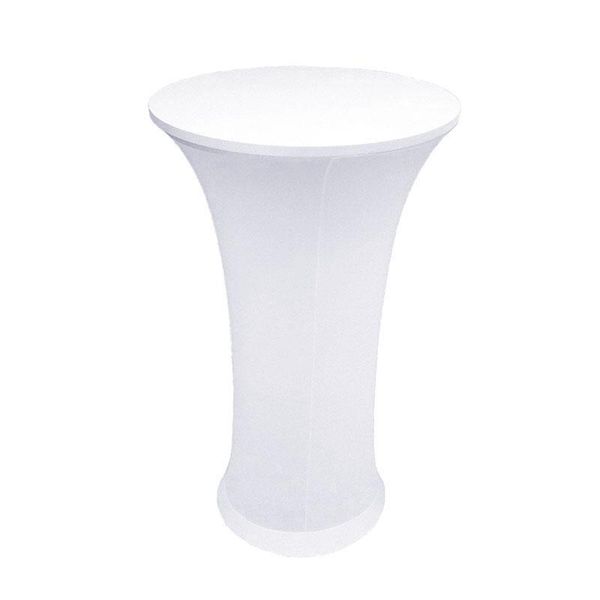 

extra thicker high cocktail spandex table cover for wedding event party l decoration round based lycra dry bar tablecloth
