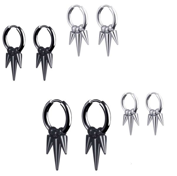 

fashion conical stainless steel tassel earrings puncture earrings