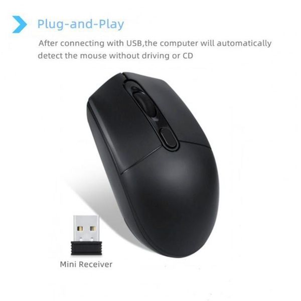 

mice 2.4ghz universal portable wireless mute mouse office deskcomputer supplies