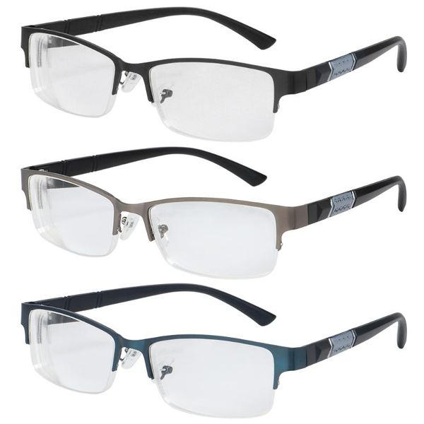 

sunglasses vintage metal square frame myopia glasses women men ultra light resin flexible portable eyeglasses 0~600 diopter, White;black