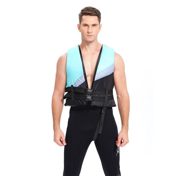 

men women life jackets buoyancy drifting surfing swimming jacket vest double buckle safe polyester foldable portable life vest