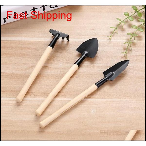 

3pcs/set mini gardening tools balcony home-grown potted planting flower spade shovel rake digging suits three qylfnp sports2010