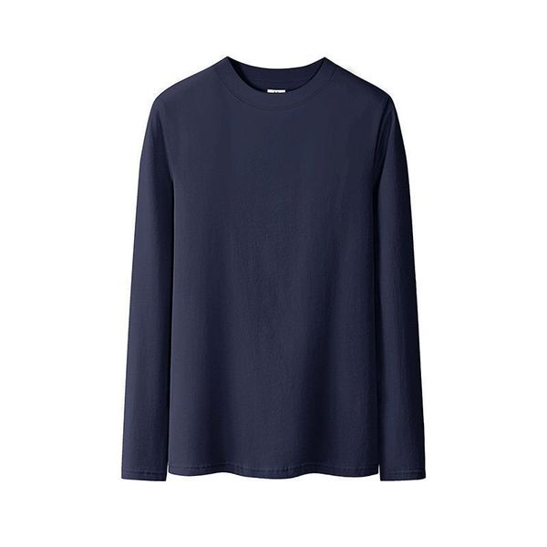 

2021 new t-shirt female solid cotton o-neck long sleeve t-shirts for women high waist slim long sport, White